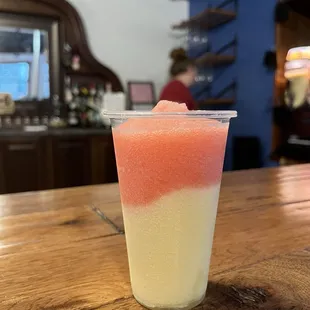 Pineapple-Mango/Strawberry Fields.  50/50