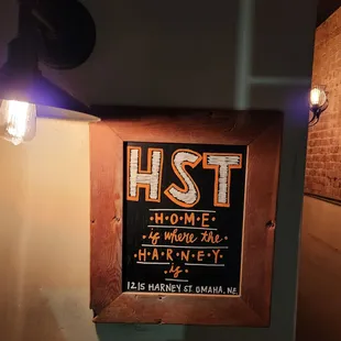 a sign for hst