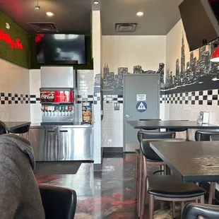 the interior of a restaurant