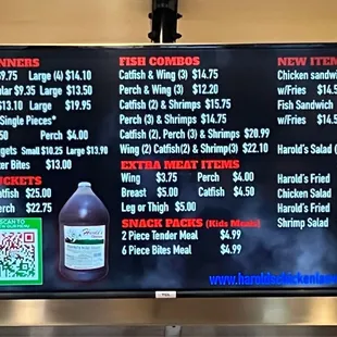 a menu for a restaurant