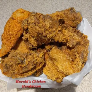 8 Piece Mixed Chicken, and 1 piece of Perch