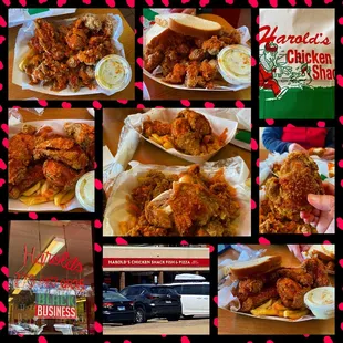 Montage of images from Harold&apos;s Chicken Shack #14