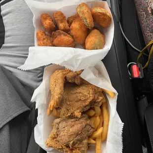 1/2 Chicken Dinner  Broccoli Bites Jalapeno Pepper
