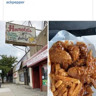 Chicken wings &amp; fries