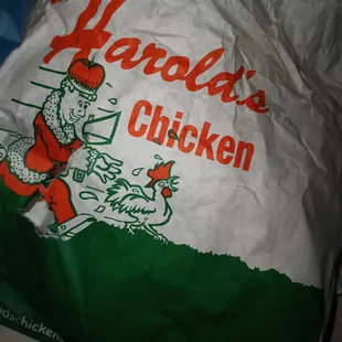 a bag of chicken