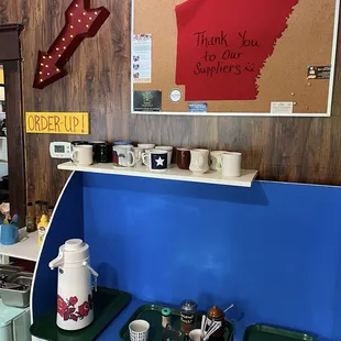 Self-serve coffee station