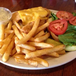 Fish sandwich and fries were surprisingly fantastic and very filling. Couldn&apos;t finish it!
