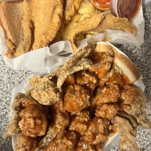 Catfish dinner &amp; wing dinner