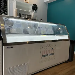 a display of ice cream