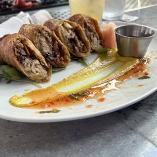 Chicken and crab rolls