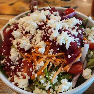 Great salad, beets and feta
