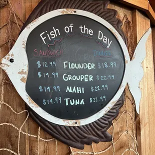 Fish of the Day specials