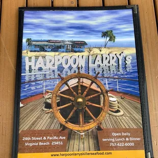 Menu cover