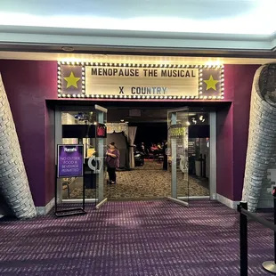Entrance to Harrah&apos;s Cabaret. Menopause The Musical, Tapeface &amp; X Country all perform here.