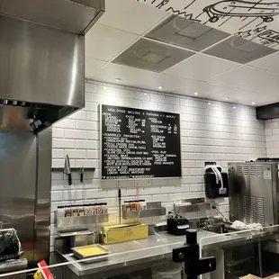 sushi and sashimi, interior