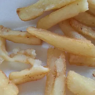 Floppy French fries that were supposed to be extra crispy
