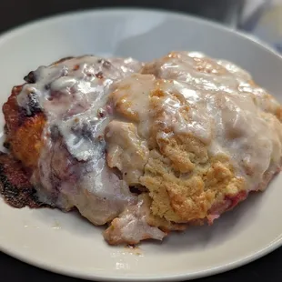 Plum and Cardamom Scone