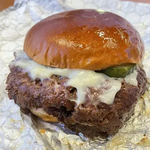 Hamburger + Cheese unwrapped