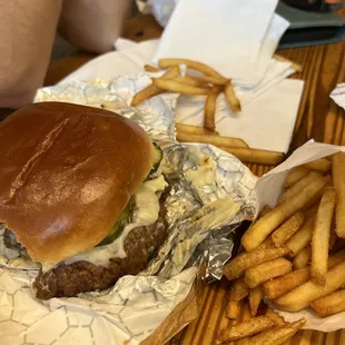 Cheeseburger with French Fries