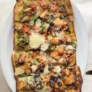 Pesto Chicken Flatbread