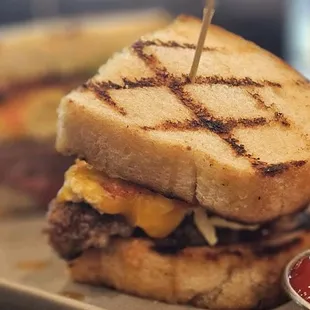 The Poppa Melt with House Fries