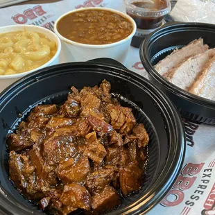 Beef Tips 6 oz and Brisket 6 oz