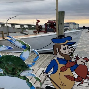 Harris crab house waiting area