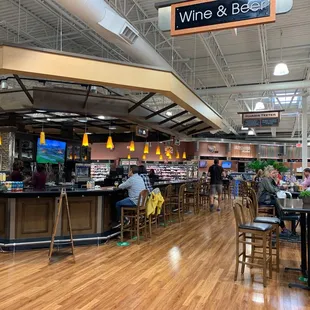 the inside of a wine and beer store