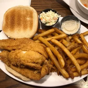 Fish Sandwich, French Fries