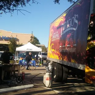 Dragos bringing the oysters