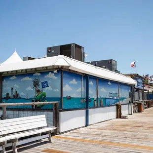 a view of a boat dock