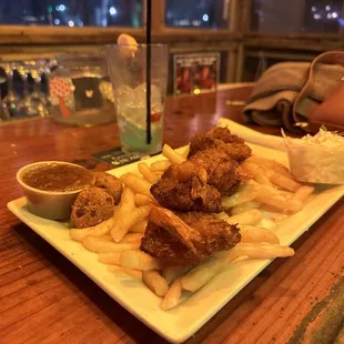 Coconut shrimp were tasty