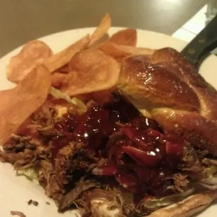 Pretzel Bun Sandwiches