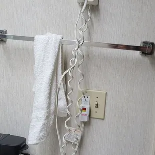 Repaired electrical outlet