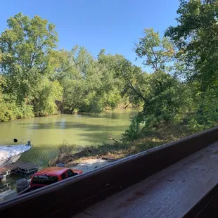 River view from the deck!! An absolutely beautiful day with a beautiful view.