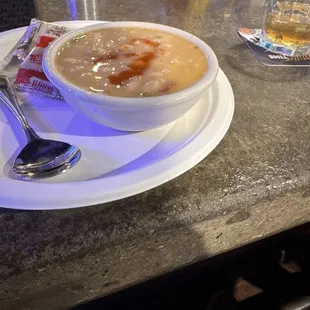 Bean Soup also added Tavern Hot Sauce