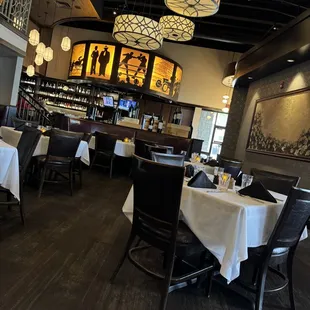 the dining area