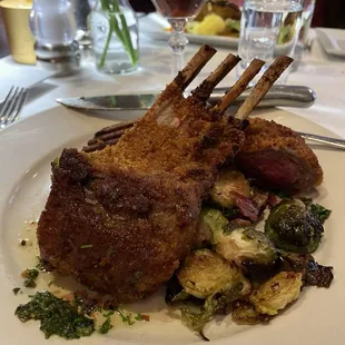 Australian rack of lamb.  A perfect Manhattan.