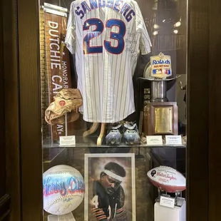 memorabilia inside the restaurant