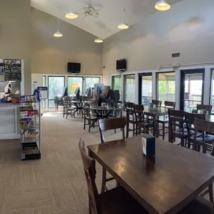 Big dining room but still closed due to COVID