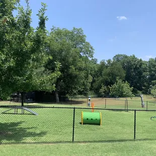 The dog park area