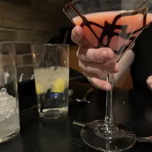 Cherry and chocolate martini