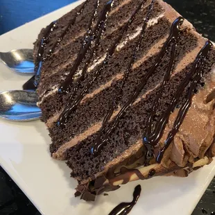 Seven layer chocolate cake