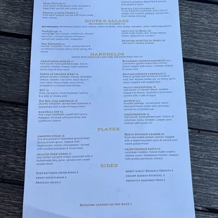 New fall menu