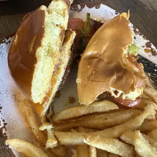 Grilled Chicken - loads of fries.
