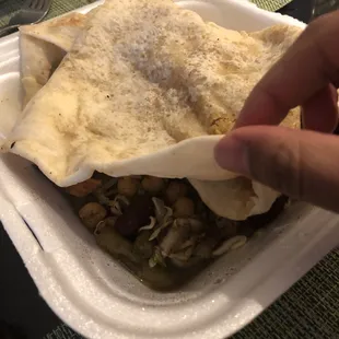 Jerk Vegetable Roti