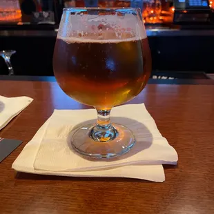 a glass of beer