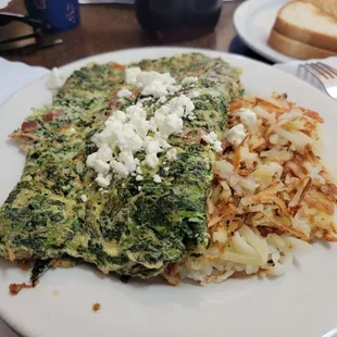 Spinach omelet