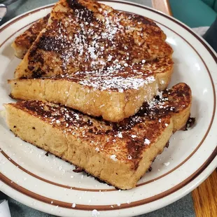 a plate of french toast