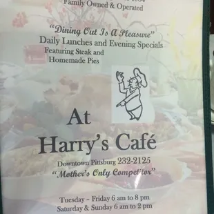 Great throw back small town restaurant.